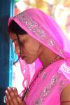 Девушка - паломник в Дарджилинге. Индия (Large).JPG